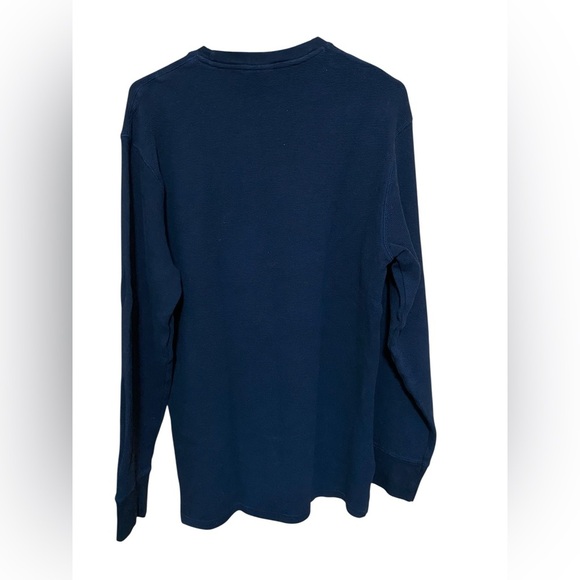 Polo Ralph Lauren Mens XL Black Thermal Sleepwear Shirt Top with Red Polo Logo. - Picture 2 of 7